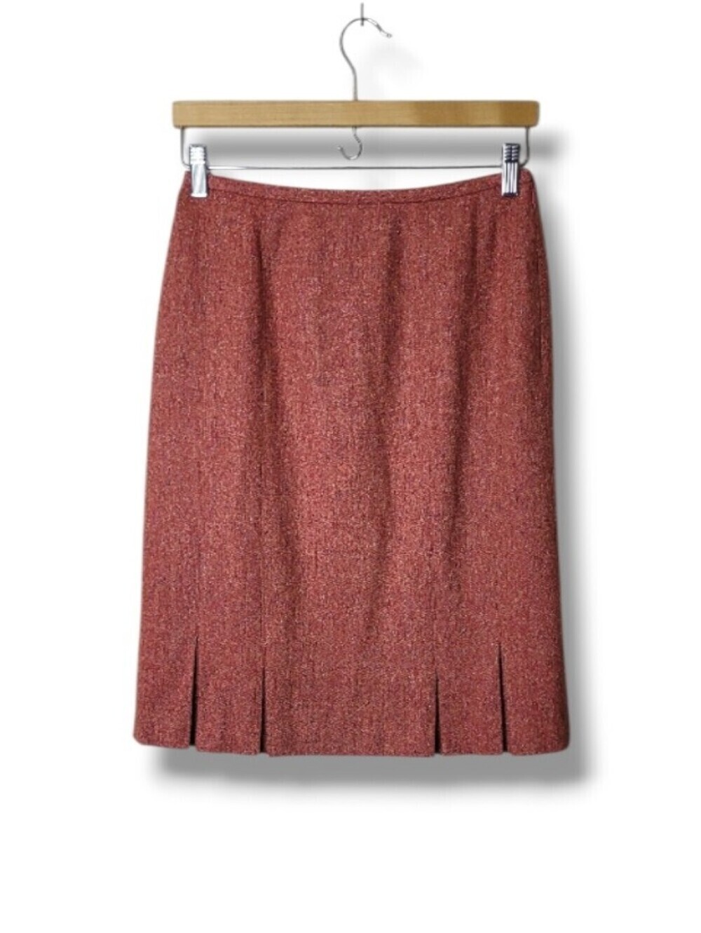 Talbots Pleated Wool Blend Skirt Size 4